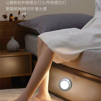 新款直销LED智能家居人体感应小夜灯 白天不亮晚上智亮省电电池款