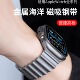 适用苹果手表ultra2表带海洋金属一株纯钛金属iwatch11表带磁吸applewatchultra3高级s10钛金s11链式 不锈钢带