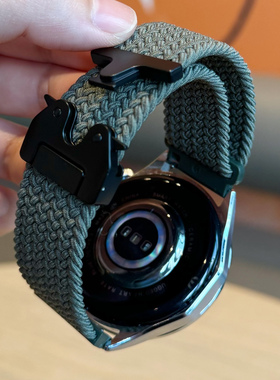 适用华为手表GT6表带GT5机甲风编织伞扣Watch5/4pro高弹力GT4/3舒适尼龙Bus非凡大师腕带小米荣耀爱国者配件