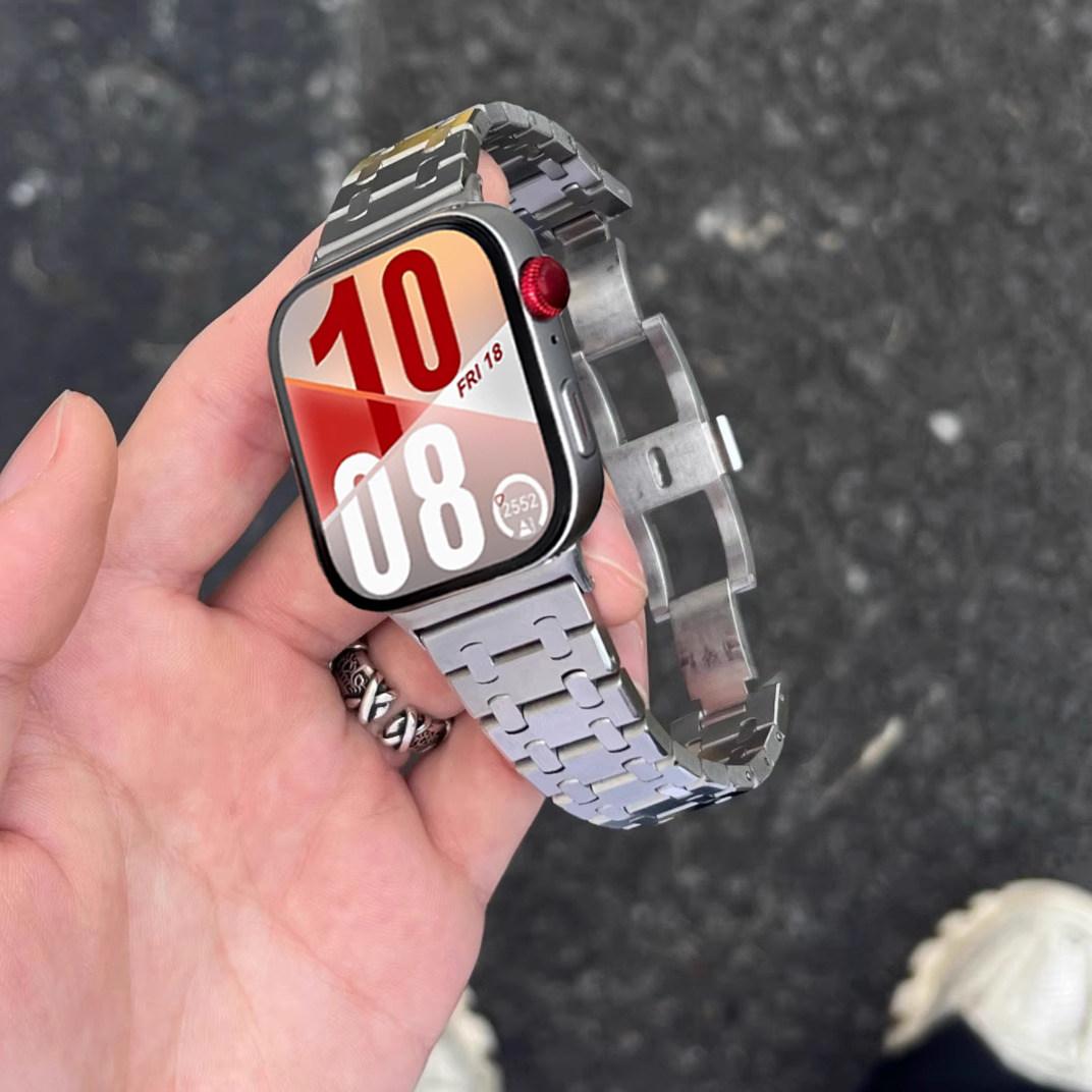 适用华为watchfit5手表表带新款AP不锈钢原装扣WatchFIT4pro男女高级轻奢款FIT4配个性秒变高档商务fit3腕带