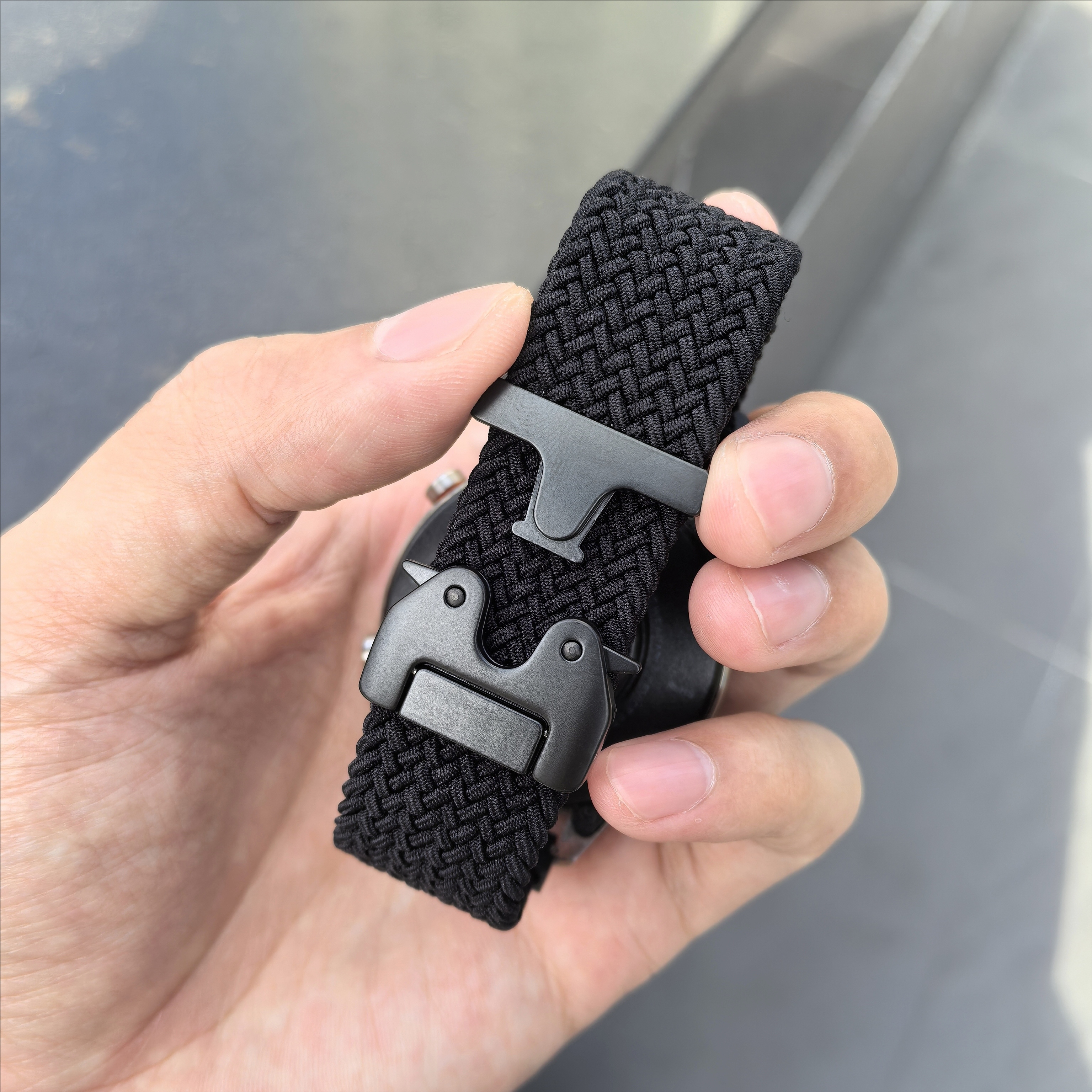 降落伞卡扣适用华为GT5表带GT4弹力watch5/4pro回环编织伞扣watch3小米荣耀OPPO智能手表18/22mm运动男女腕带