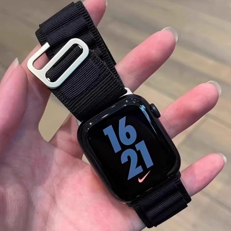 断码清货】适用苹果手表applewatch ultra3/2表带iwatchS11新款官方同款高山回环式s10尼龙编织运动替换腕带图片