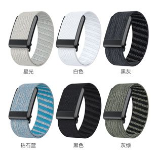 适用whoop watch4编织弹力表带Whoop4.0/3.0手环5.0弹力官方非原装表带运动金属带框Whoop Band织带跨境腕带
