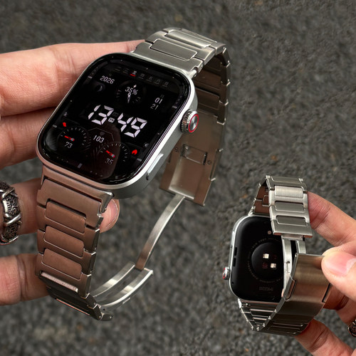 适用红米watch6表带Redmi6/5/4金属AP钢带小米红米watch6运动夏天男女生小米手环9Pro/8Pro高级感替换带配件
