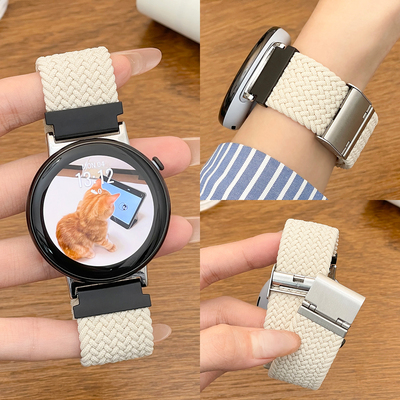 适用华为gt5表带gt6pro编织卡扣