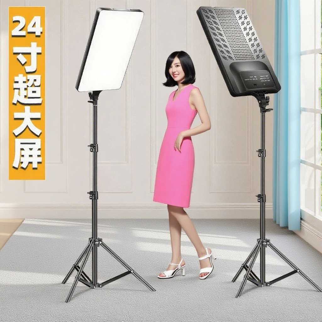 16寸19寸24寸补光灯平板灯全面屏柔光灯手机直播美颜灯摄影拍摄灯