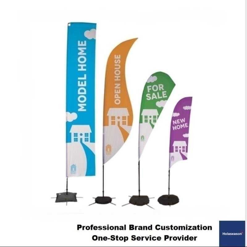 Banner-Flag沙滩旗系列铝合金玻璃纤维杆双面印刷抗风沙滩旗