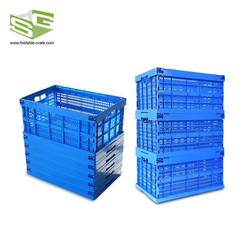 新款直销塑料周转箱600大号加厚可折叠周转框 折叠工业箱食品折叠