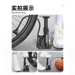直销脚踩打气筒迷你便携电动自行车摩托车家用脚踏高压双管充 新款