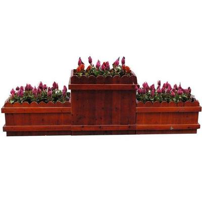 户外花箱环卫花箱塑木花箱花盆厂家供应