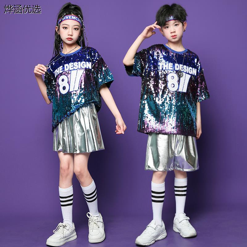六一儿童啦啦队演出服男
