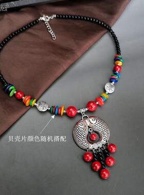 少数民族风短项链云南丽