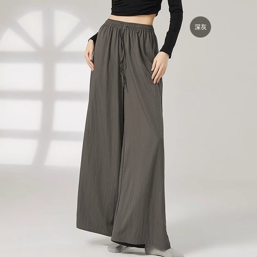 青蝶舞现代舞练功裤阔腿裤女古典舞新款宽松舞蹈生穿搭裤形体服