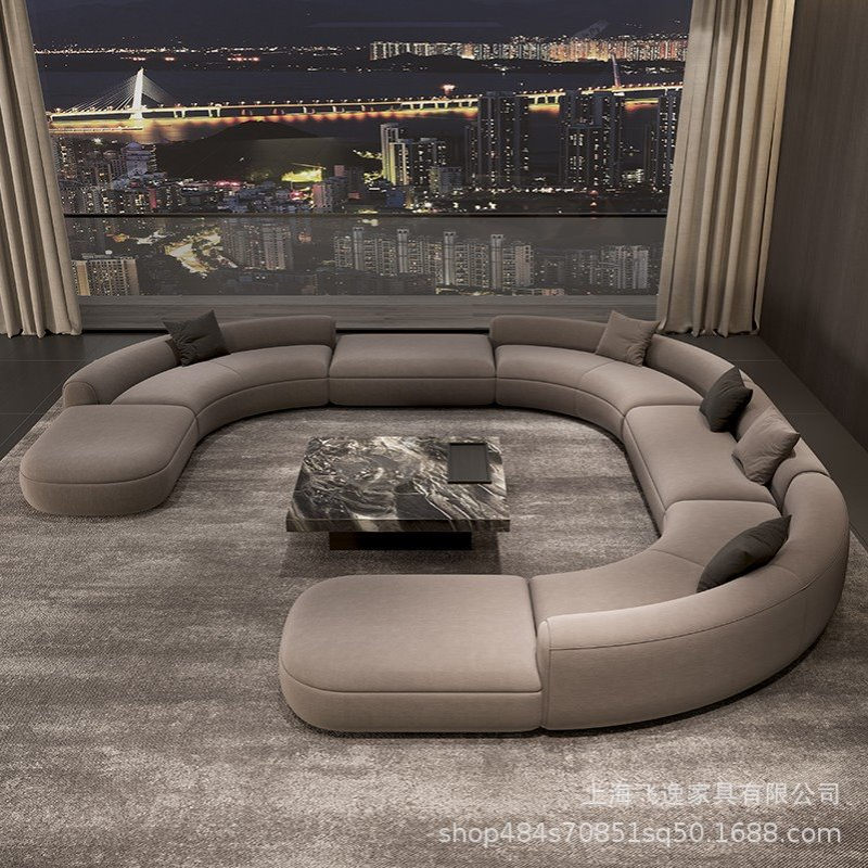 poliform沙发意式极简圆弧形沙发客厅创意轻奢U型设计师沙发组合