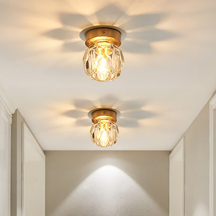 北欧客厅吸顶灯装饰灯轻奢创意个性阳台灯 玄关过道走廊led吸顶灯