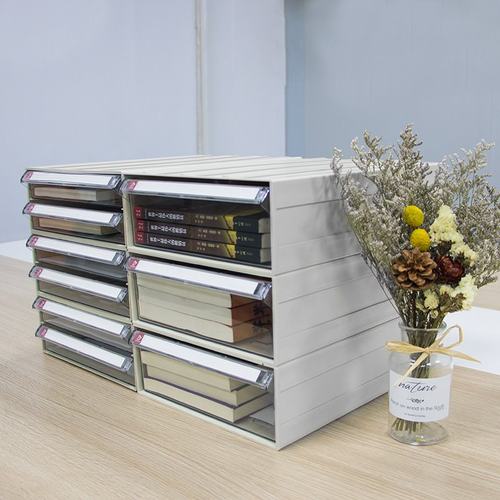 A4会计凭证塑料透明档案盒抽屉文件收纳组合办公资料盒包邮零件