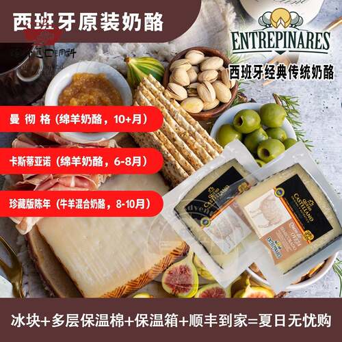 西班牙进口松芝间曼彻格羊奶酪芝士卡斯蒂亚诺Manchegocheese