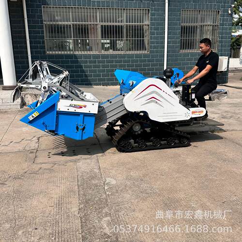 全自动大型谷物联合农用收稻谷小麦深水田农机山地小型水稻收割机