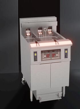 一喜OFE-239开口炸锅大小缸滤油炸炉可翻转加热管