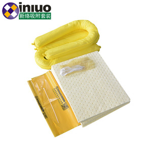 45升化学厂危害化学品吸附棉应急套装 KITH45仓储吸收棉组合套装