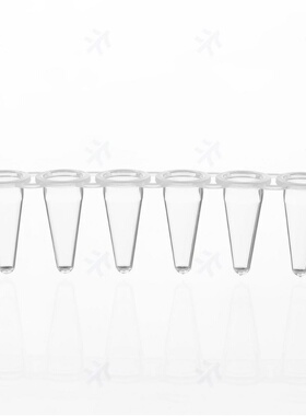 3310178 Virya白色pcr管8连管光学平盖0.1mLPCR8联排管盖