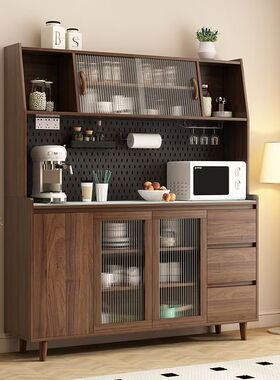 Tal实木餐边柜一体靠墙北欧现代客厅酒柜茶水柜多功能厨房储物收