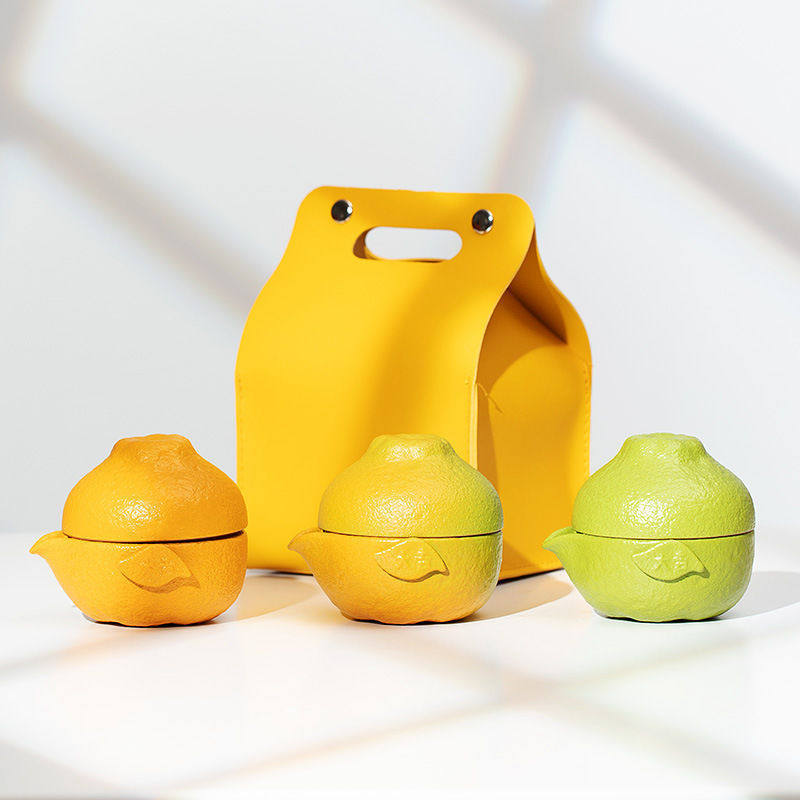 大吉大利橘子快客杯便携式旅行茶具户外露营便携包一壶二杯茶壶,电子元器件市场,电线扎带/束线带,淘宝优惠券,粉丝福利购,淘宝优惠卷