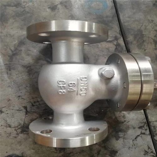 化工管道不锈钢止回阀 H44W-16P DN125法兰旋启式单向逆止阀