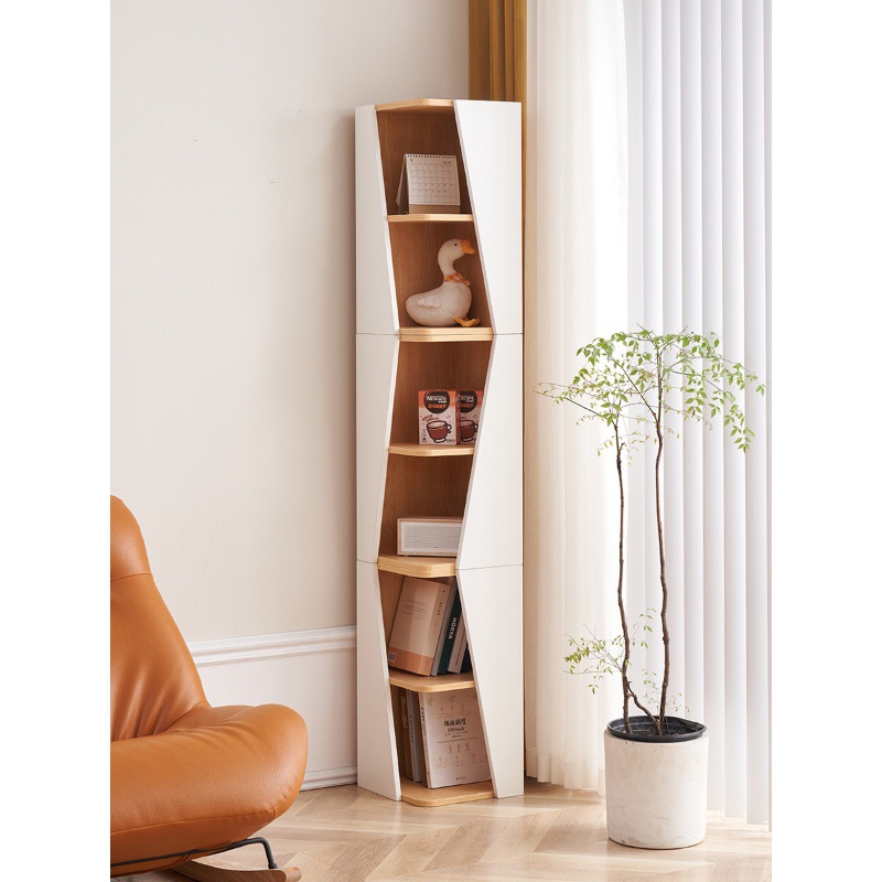 角柜转角柜书架歪柜子玄关书柜拐角墙角置物架角落创意三角柜弧形