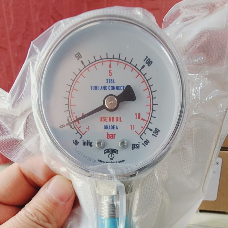 高纯压力表 Winters 半导体  纯水处理  特种气体处理压力表