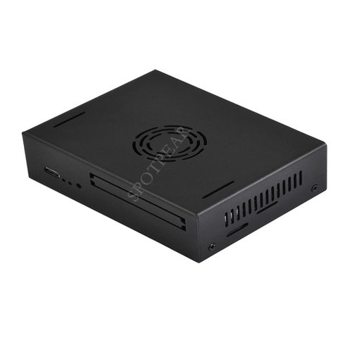 VisionFive2 迷你主机外壳 带散热风扇 金属散热外壳