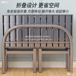 单人床可折叠床家用1米3钢丝床80公分的5不锈钢90宽一米二大金属