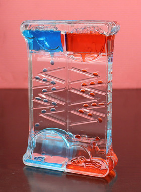 创意沙漏油漏摆件动感滑梯解压减压玩具送男女小孩生日儿童节礼物