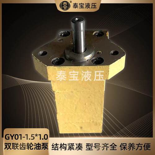 双联齿轮油泵GY01-1.5*1.0 摇钻润滑泵 液压系统油站润滑油泵