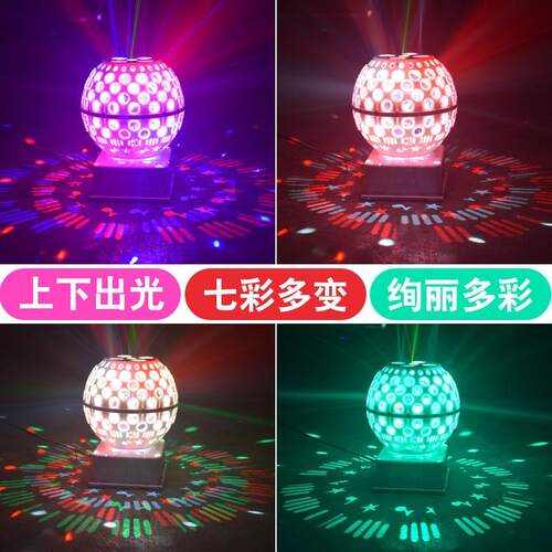 闪光灯LED旋转图案灯笼灯大魔球KTVd酒吧夜店蹦迪灯爆闪舞台灯光