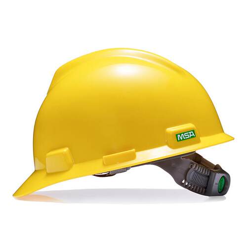 梅思安V-Gard一指键安全帽 安全施工帽 MSA安全帽 塑料帽厂家