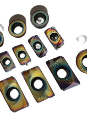 数控铣刀片c面铣方肩铣/台阶铣 蓝色火焰七彩APMT1135/1604/R5/R6