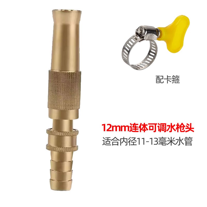 消防栓转接头洗车水管软管带喷枪浇花浇菜E高压水枪头家用10m20m3