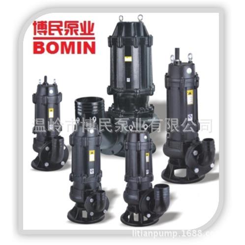 博民泵业无堵塞污水泵50WQ15-20-2.2潜污离心泵搅匀污水泵泥浆泵