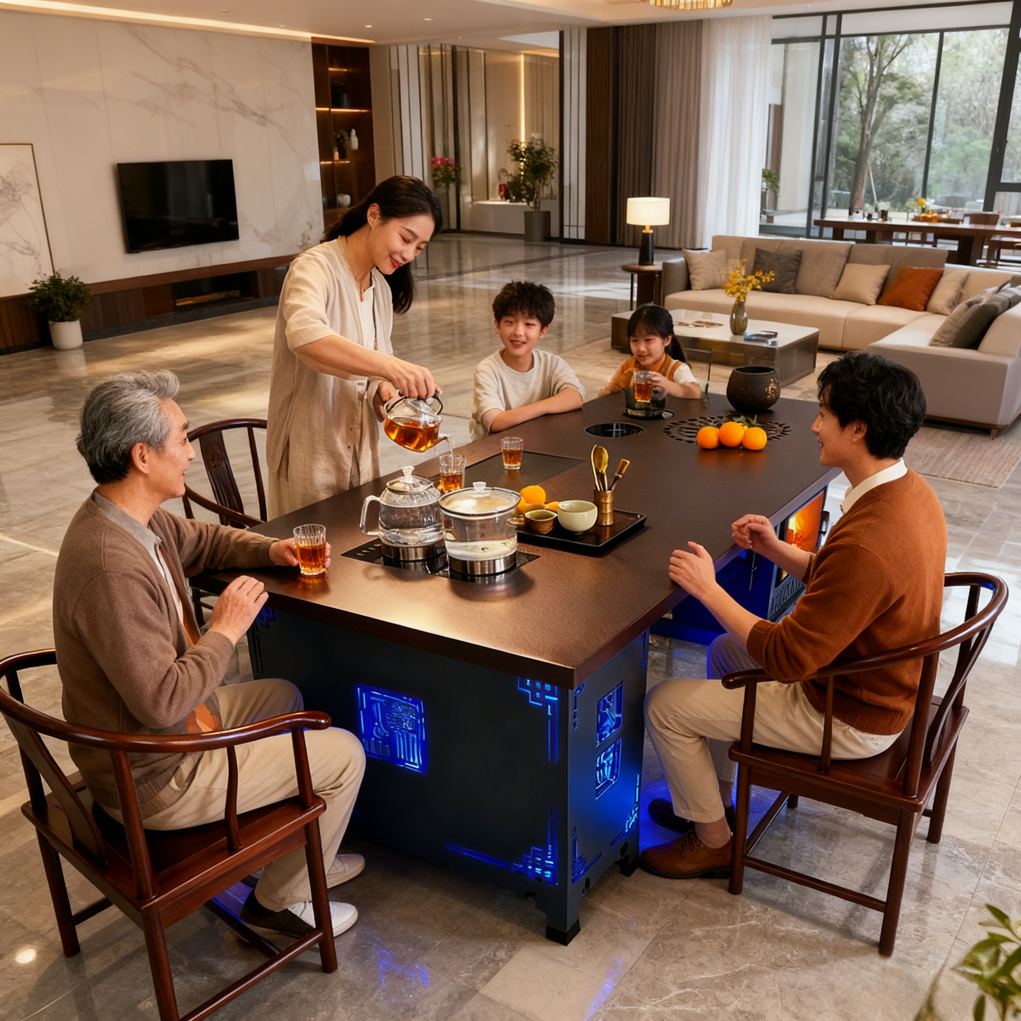 沃贝斯真火壁炉一体炉