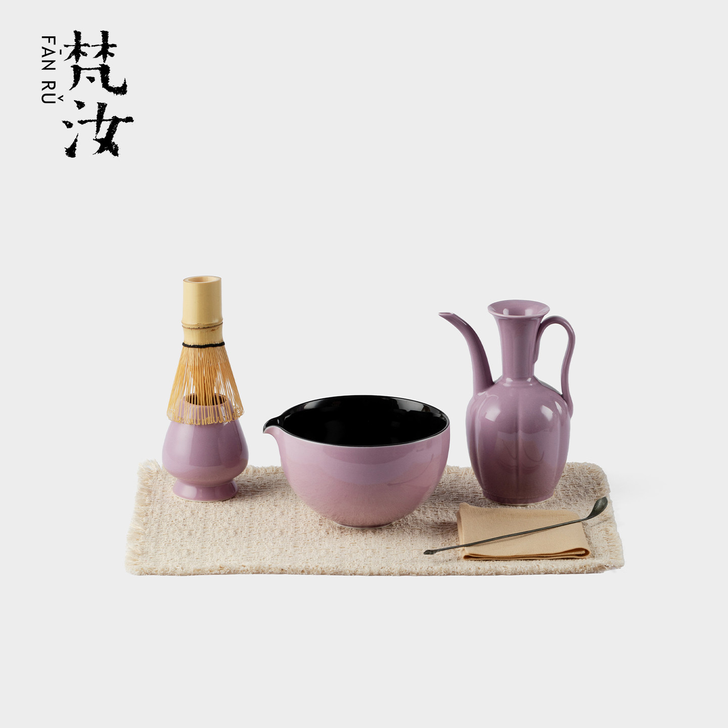 梵汝宋代点茶抹茶碗打抹茶紫气东来抹茶刷日本点茶碗抹茶杯搅拌器