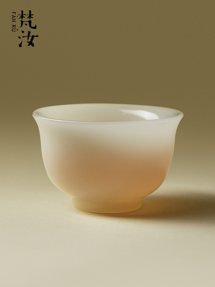 凡如冰玉瓷大师杯景德镇高档陶瓷茶杯功夫茶套装白瓷茶杯礼品