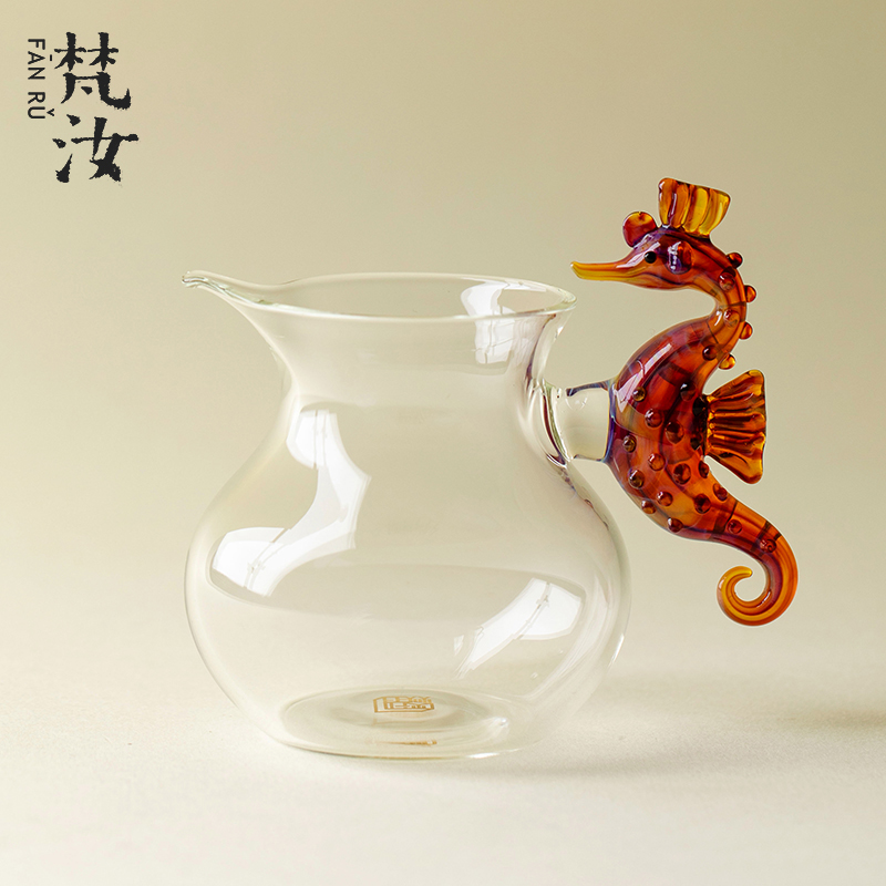 梵汝高端创意高端龙手把玻璃公道杯精致轻奢手工分茶器高颜值茶海