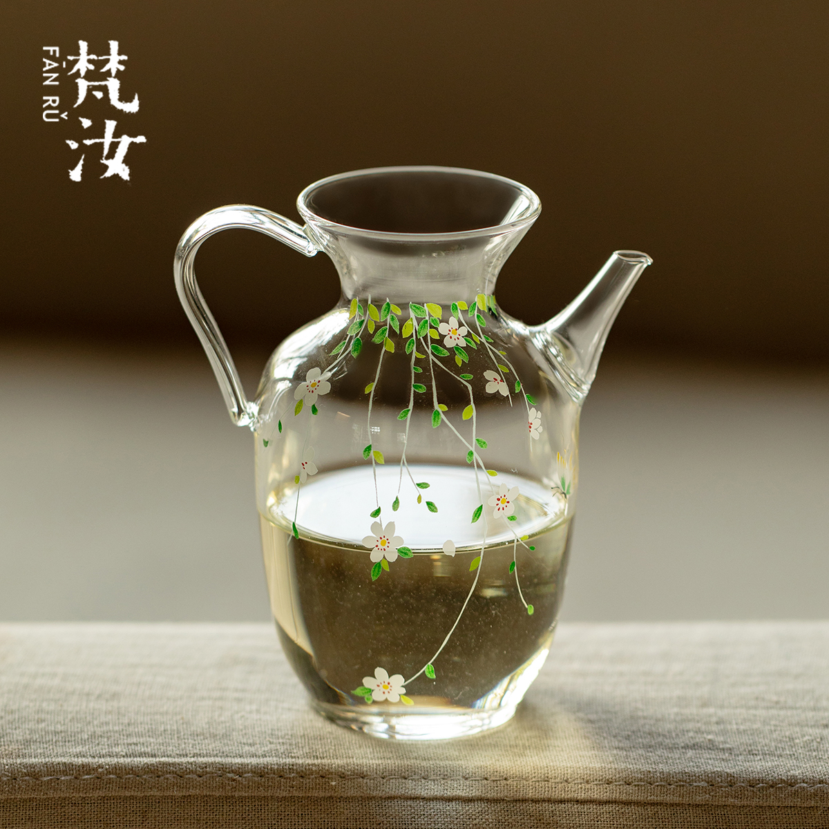 梵汝耐热玻璃春语玻璃仿宋壶单壶