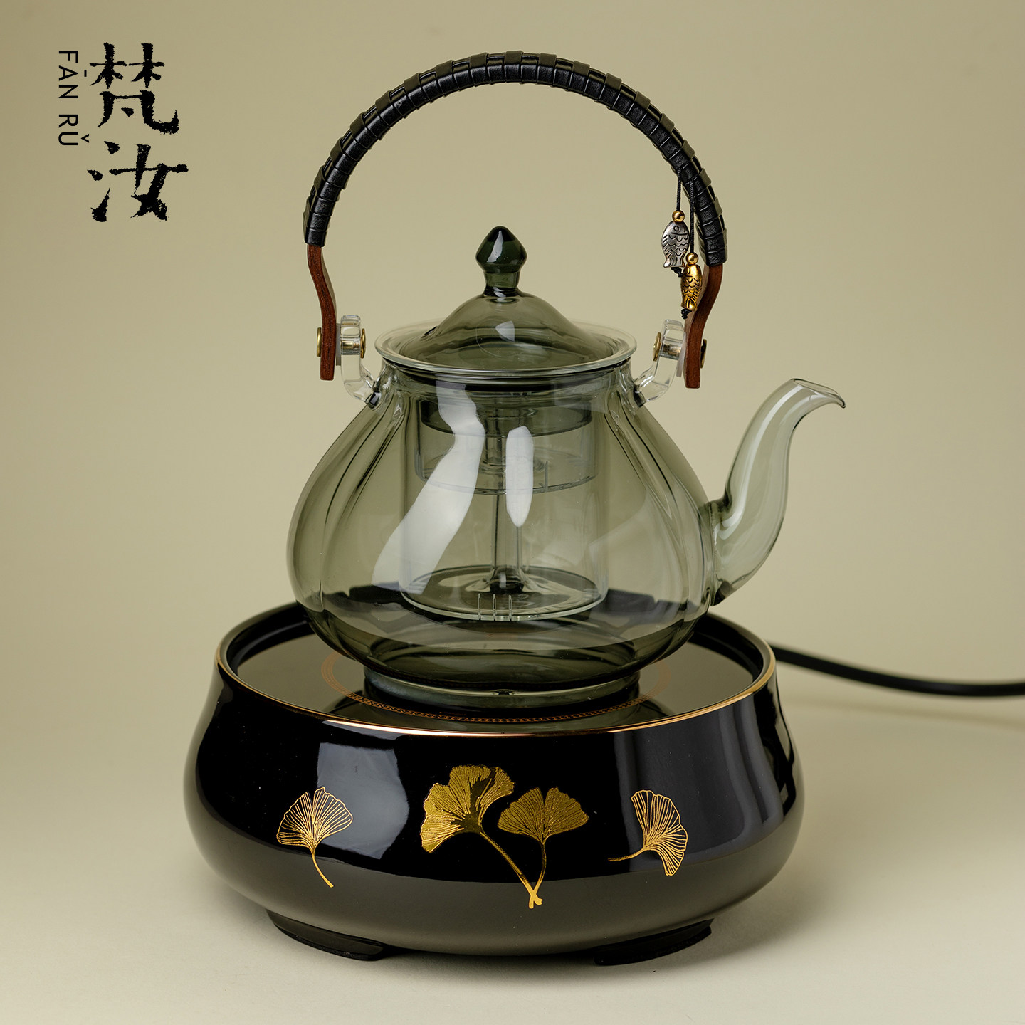 梵汝耐热高硼硅玻璃壶煮茶壶围炉煮茶专用电陶炉蒸煮养生壶烧水壶