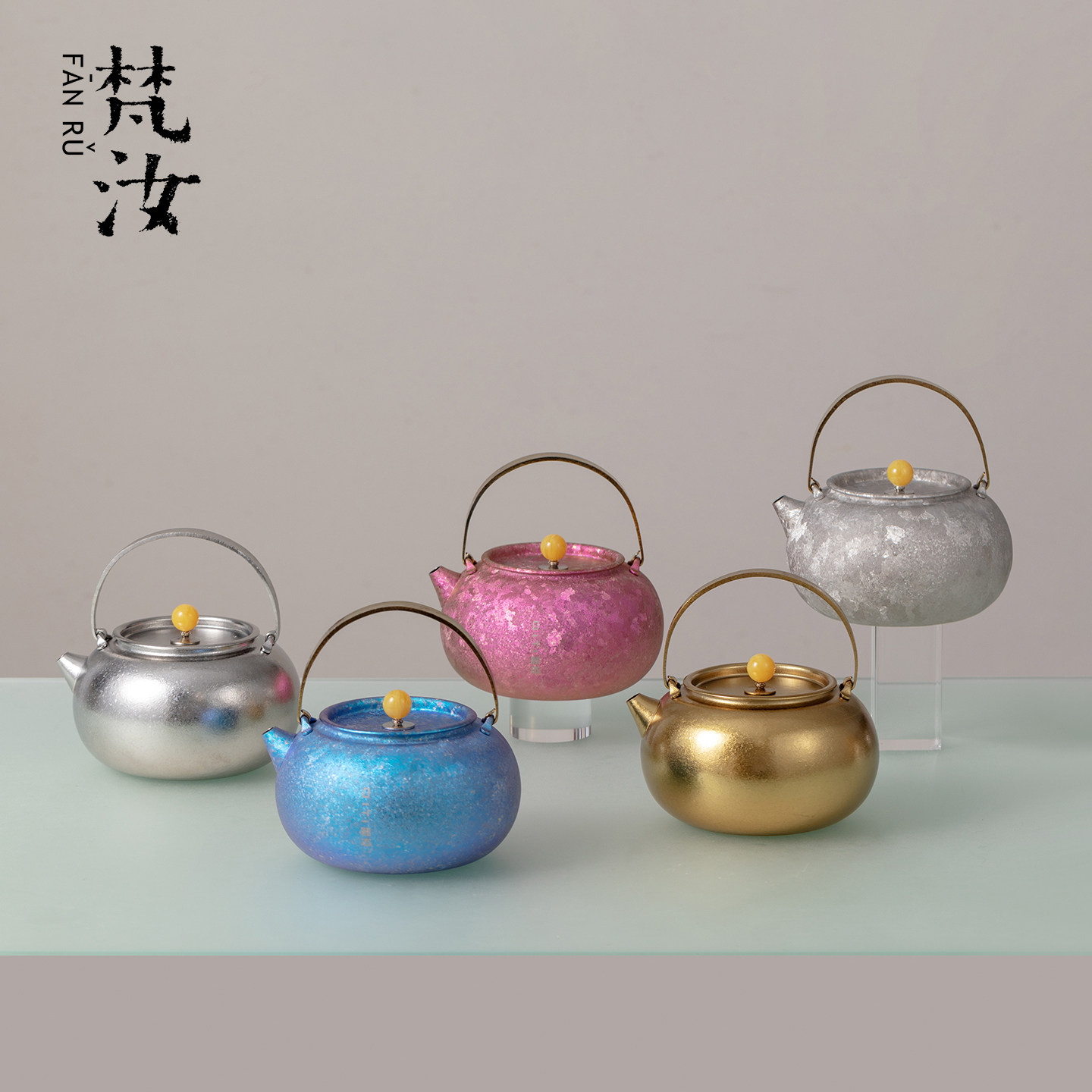 梵汝纯钛提梁烧水壶家用小型电陶炉围炉煮茶泡茶壶功夫茶具煮水壶