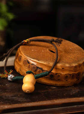 CELESTIAL TAO REALM/道轩堂五瑞福禄手串竖版 银饰黑檀葫芦手串