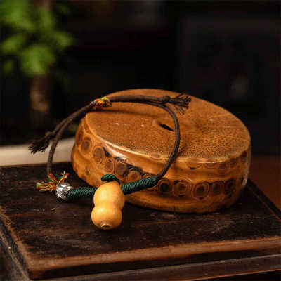 CELESTIAL TAO REALM/道轩堂五瑞福禄手串竖版 银饰黑檀葫芦手串