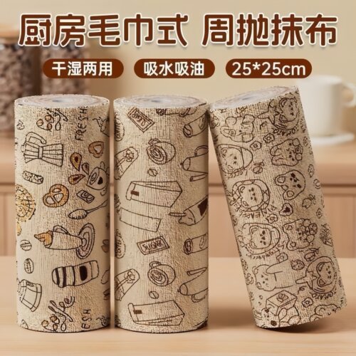 手撕清洁抹布加厚耐磨强力去污