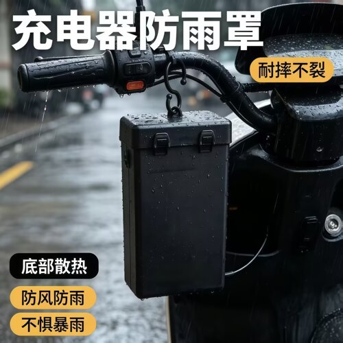 电动车充电器防水散热通用收纳盒
